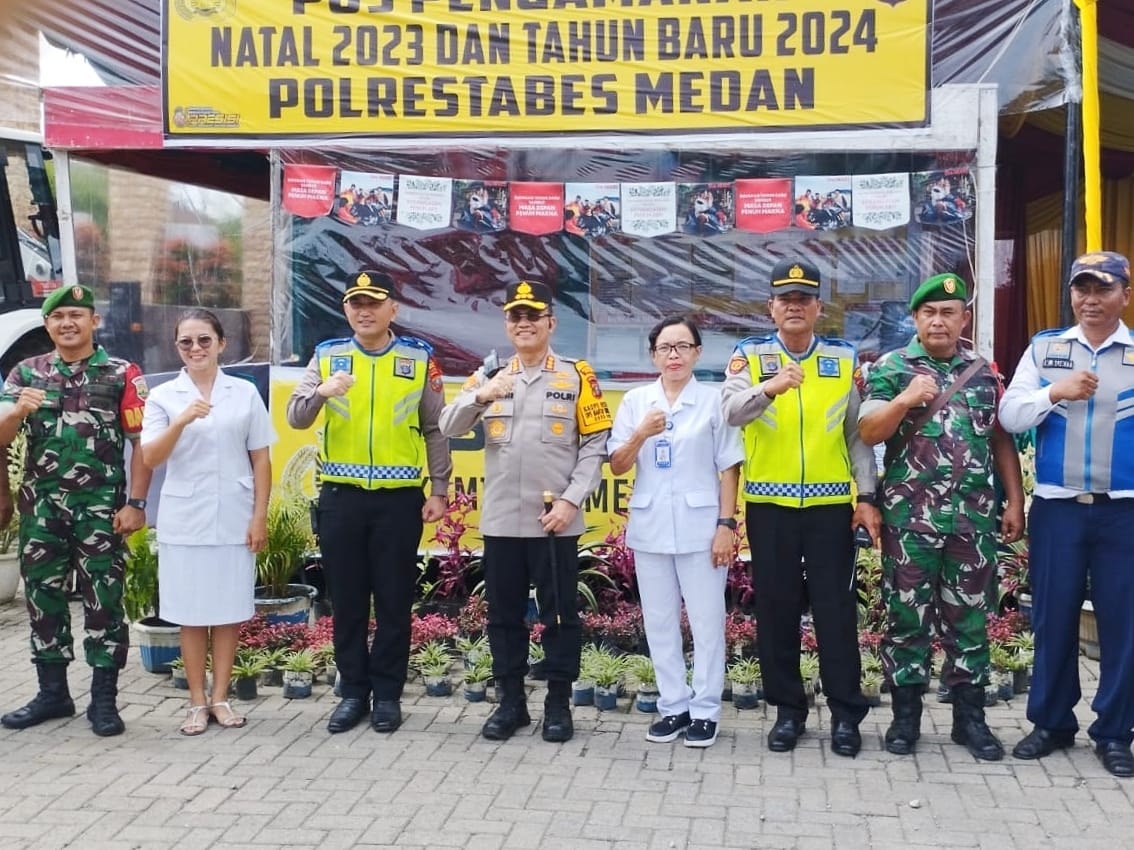 operasi-lilin-toba,-kapolrestabes-medan-sidak-dan-cek-pos-pengamanan-xv-park-zoo-pancur-batu