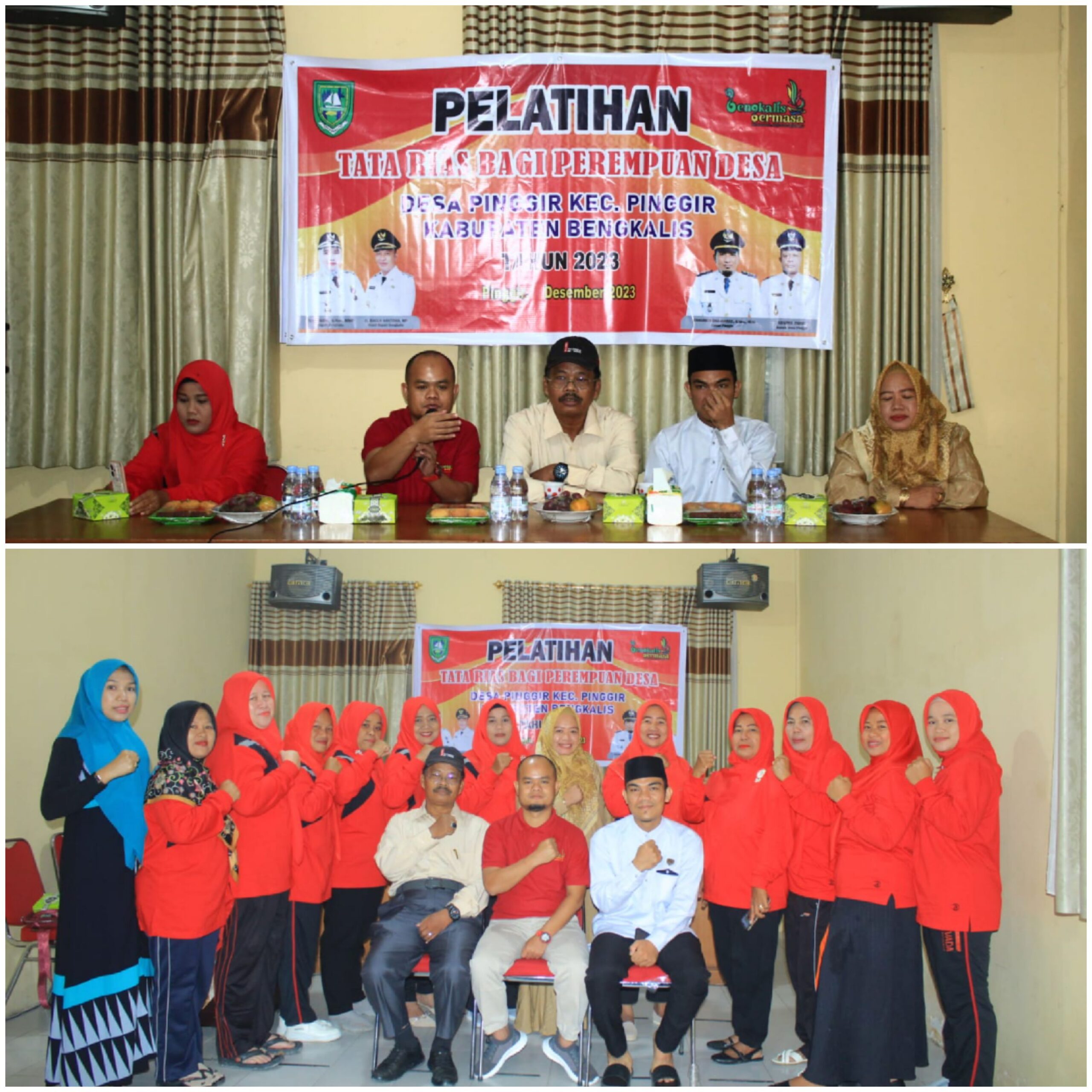 manfaati-program-bermasa-pemkab-bengkalis-tahun-2023,-pemdes-pinggir-gelar-pelatihan-tata-rias