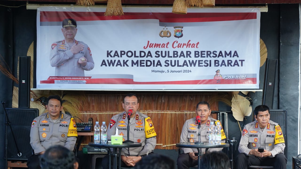 curhat-bersama-wartawan,-kapolda-sulbar-sampaikan-harapannya-dalam-menjaga-kamtibmas-yang-kondusif