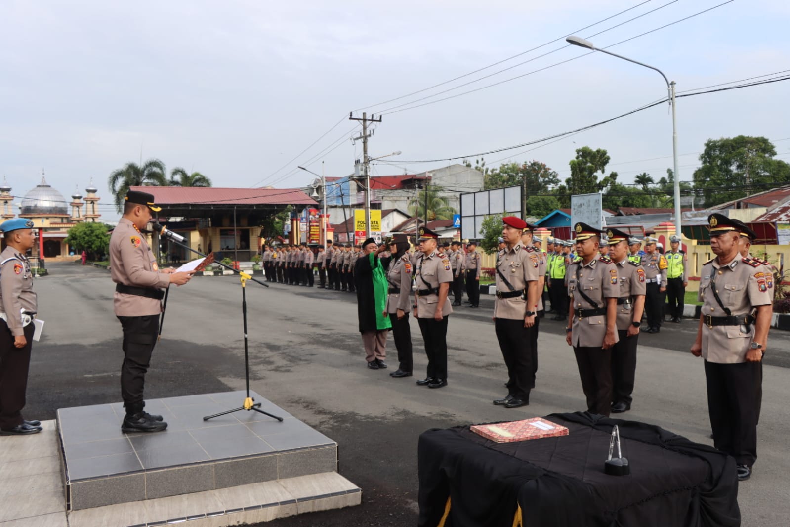 kapolresta-deli-serdang-lantik-wakapolresta,-dan-sertijab-2-kasat-serta-2-kapolsek-jajaran