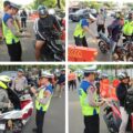 gencarkan-razia-knalpot-brong,-satlantas-polres-metro-tangerang-kota-amankan-81-motor