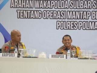 berikan-arahan-omb-di-polres-polman,-wakapolda-:-perhatikan-sop-saat-bertugas