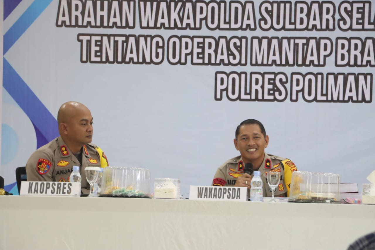 berikan-arahan-omb-di-polres-polman,-wakapolda-:-perhatikan-sop-saat-bertugas