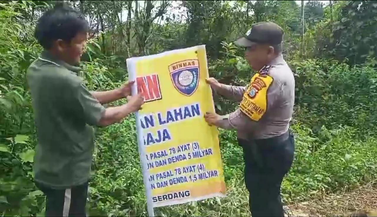 cegah-kebakaran,-polsek-gunung-meriah-himbau-pencegahan-karhutla-ke-masyarakat