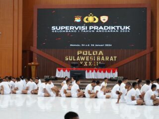 Supervisi Pradiktuk, Biro SDM Polda Sulbar Pastikan Kesiapan 244 Calon Siswa