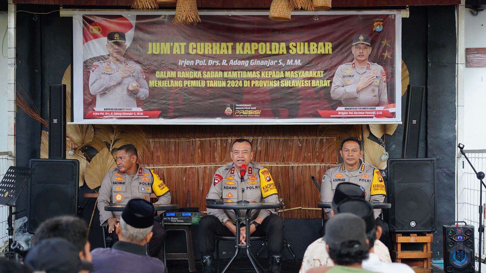 tanggap-aspirasi,-di-acara-jumat-curhat-kapolda-sulbar-siapa-atasi-persoalan-kamtibmas-khususnya-di-masa-pemilu