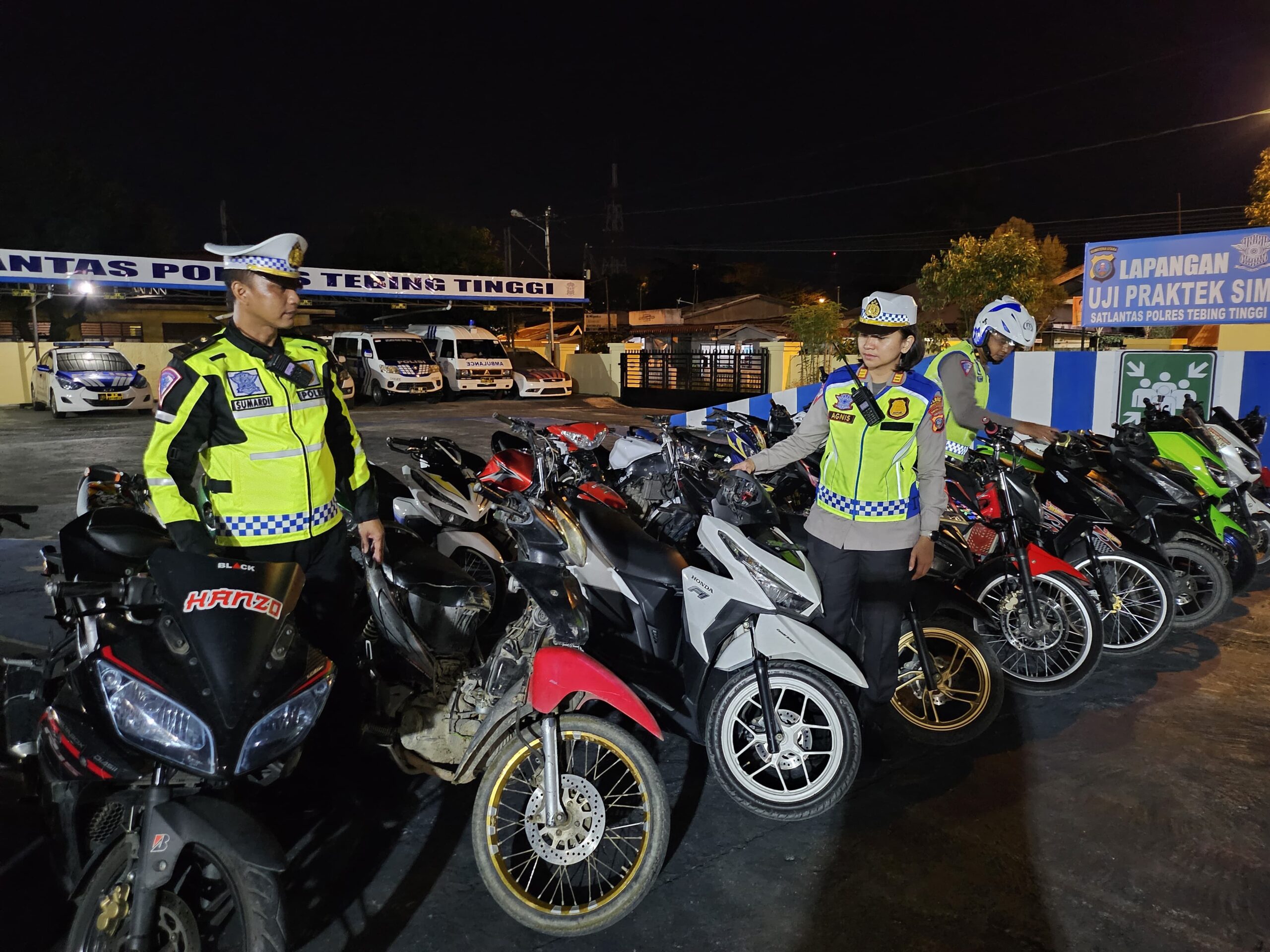 sat-lantas-polres-tebing-tinggi-amankan-puluhan-sepeda-motor-gunakan-knalpot-brong