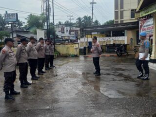 Polsek Kuantan Hilir Laksanakan Kegiatan Patroli Gabungan TNI – Polri Untuk Menjaga Kondusifitas Kamtibmas