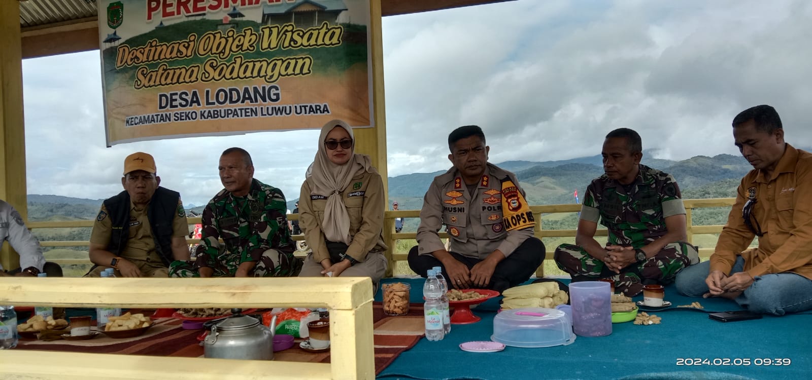 kapolres-luwu-utara-hadiri-peresmian-pembangunan-objek-wisata-desa-lodang-kecamatan-seko,-kabupaten-luwu-utara