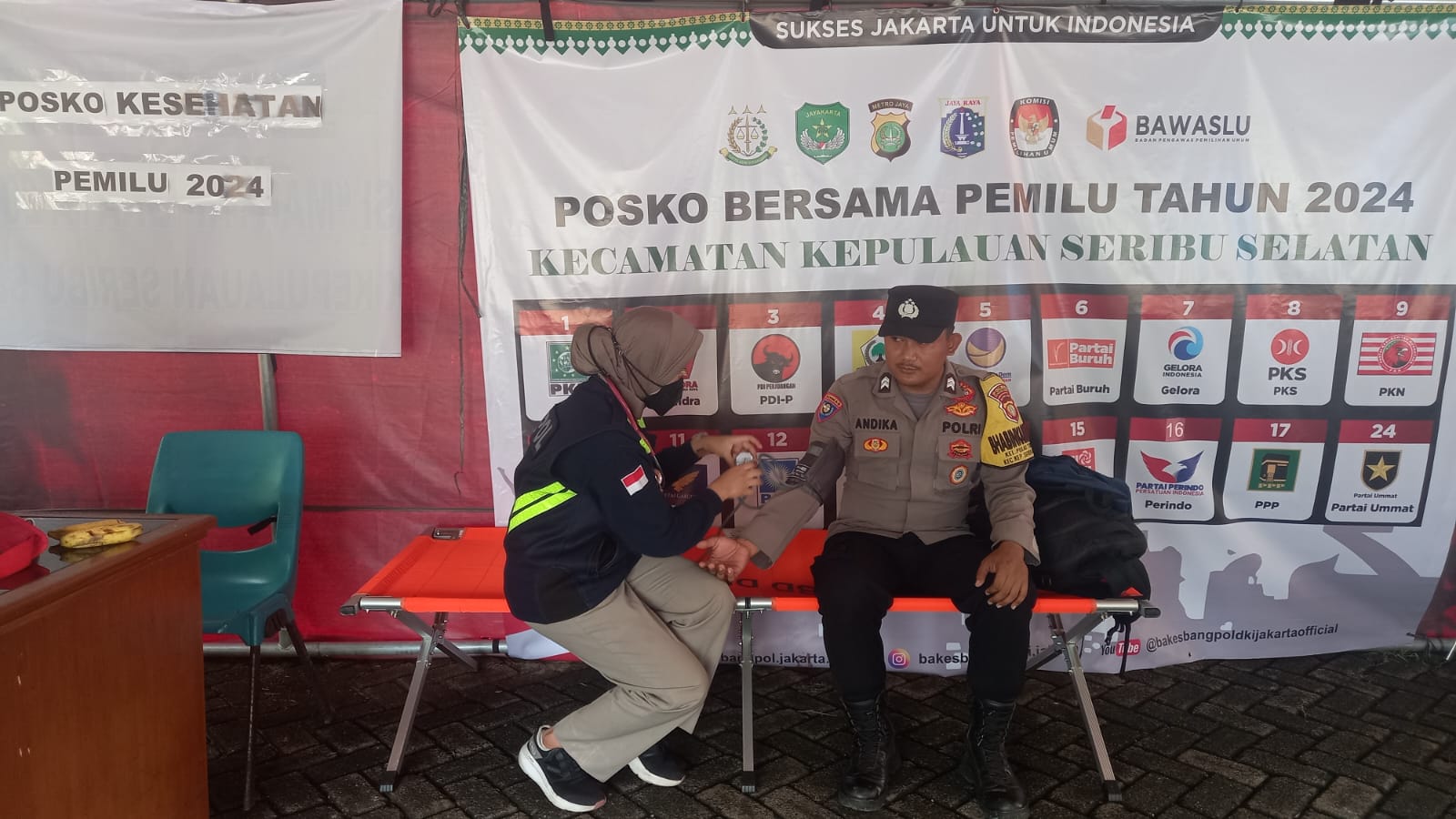 posko-kesehatan-polres-kepulauan-seribu-terus-pantau-kesehatan-anggota-pasca-pemilu-2024