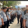 Karutan Nimrot Sihotang Pimpin  Apel Pagi Sekaligus Pemeriksaan Pakaian Dinas Dan Kelengkapan Atribut Petugas Rutan I Medan