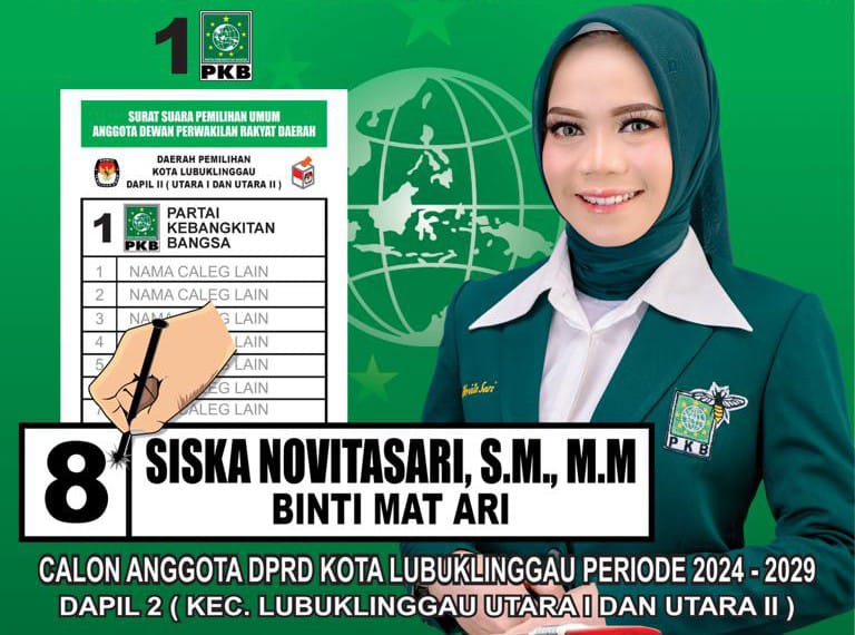 ungguli-53-suara-dari-pertahanan,siska-caleg-partai-pkb-dapil-2-kota-lubuklinggau-berhak-duduki-kursi-legislatif