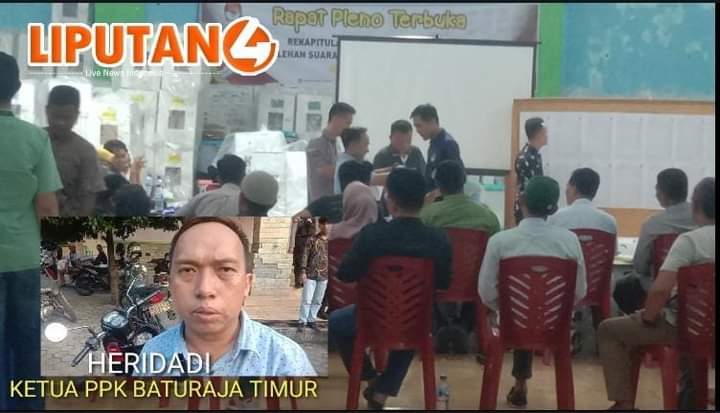 tps-03-baturaja-lama-dan-tps-06-kemalaraja-rekap-daftar-pemilih-diluar-kotak-surat-suara-pada-perhitungan-suara-tingkat-ppk,-ini-penjelasan-heridadi-ketua-ppk-baturaja-timur