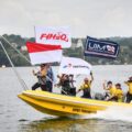 kapolda-sumut-kibarkan-bendera-merah-putih-flag-parade-bersama-pebalap-f1-powerboat