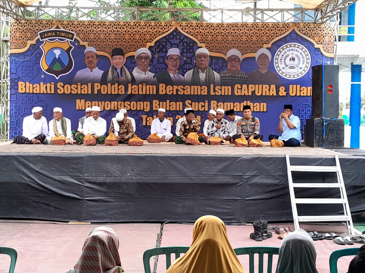 sambut-ramadhan-polda-jatim-gandeng-lsm-gapura-dan-ulama-gelar-istighosah-di-pamekasan