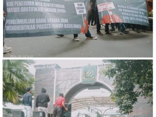 Foto : Aktivis GMNI Bekasi, Aksi Damai di Kejaksaan Agung RI