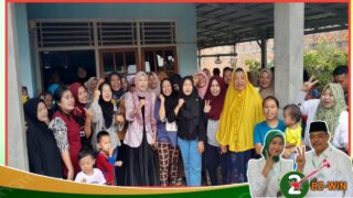 Emak emak Se Merapi Timur Pasang Badan Dukung Bursah Widia