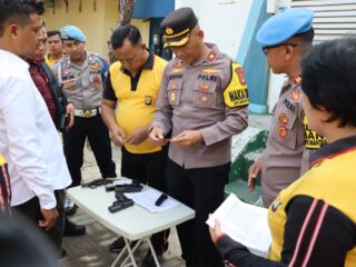 Polres Kepulauan Seribu Lakukan Pengecekan Senpi Anggota di Marina Ancol