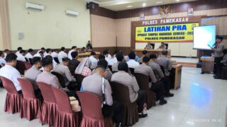 Jelang Operasi, Polres Pamekasan Gelar Latihan Pra operasi Tumpas Narkoba Semeru 2024