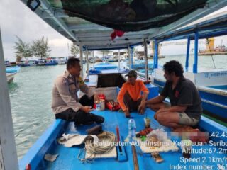 Bhabinkamtibmas Pulau Pramuka Jalin Silaturahmi dengan Warga, Tingkatkan Kamtibmas Jelang Pilkada 2024