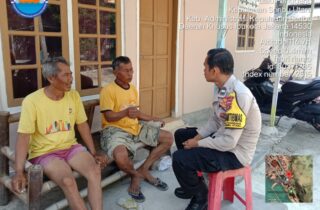 Bhabinkamtibmas Pulau Panggang Aipda Suhendi Sambangi Warga, Ajak Jaga Kamtibmas Selama Pilkada 2024