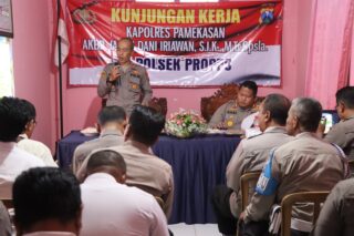 Kunker Kapolres Pamekasan Jelang Pilkada Serentak, Cek Kesiapan Polsek jajaran