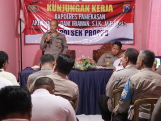 Kunker Kapolres Pamekasan Jelang Pilkada Serentak, Cek Kesiapan Polsek jajaran