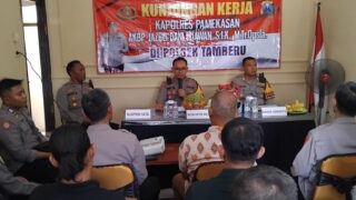 Kunjungan Kerja Wakapolres Pamekasan, Laksankan Tugas Sesuai SOP Setiap Tahapan Pilkada 2024