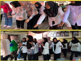 Cawabup Lahat Widia Ningsih Menari Erai-Erai Bersama Warga di Desa Batu Rusa