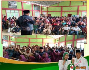Kampanye Dialogis di Desa pagar Batu  Bursah Zarnubi Terasa Akrab Dengan Masyarakat