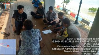 Bhabinkamtibmas Pulau Tidung Briptu Andika Fajar Ajak Warga Bersama Jaga Kamtibmas Jelang Pilkada 2024