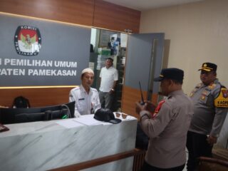 Kapolres Pamekasan Cek Kantor KPU dan Gudang Logistik Pastikan Kesiapan Pilkada 2024 Aman