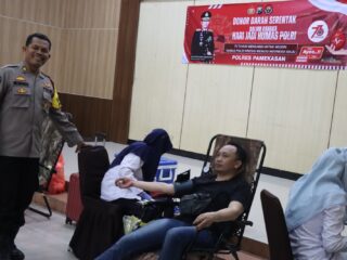 HUT Humas Polri Ke-73, Polres Pamekasan Gelar Donor Darah Sebagai Bentuk Kepedulian