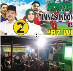Posko Relawan Perubahan BZ-WIN Gelar Nobar