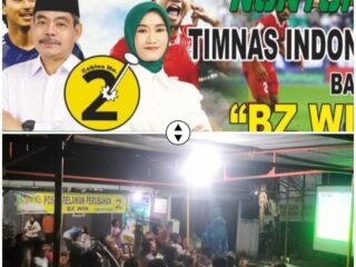 Posko Relawan Perubahan BZ-WIN Gelar Nobar