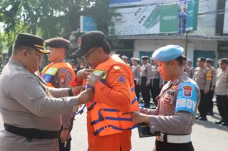 Polres Pamekasan Gelar Apel Kesiapsiagaan Penanganan Bencana Hidrometeorologi