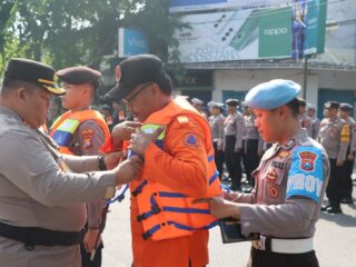 Polres Pamekasan Gelar Apel Kesiapsiagaan Penanganan Bencana Hidrometeorologi