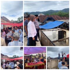 Bursah-Widia Kunjungi Korban Kebakaran di Desa Bandu Agung, Muara Payang