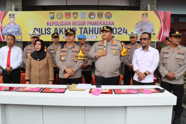 Konferensi Pers Akhir Tahun 2024, Angka Kasus Kriminalitas Mengalami Penurunan