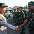 Wujud Sinergitas, Suasana Akrab Terlihat Saat Kapolres Pamekasan Silaturrahmi Ke Kompi 516/CY Pamekasan