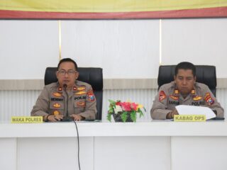 Pengamanan Arus Mudik dan Arus Balik Lebaran, Polres Pamekasan Gelar Latpraops Ketupat Semeru 2025