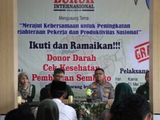 Kapolres Pamekasan Hadiri Baksos Peringatan May Day