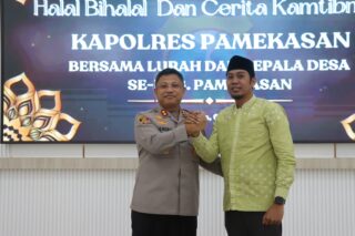 Gelar Halal Bihalal dan Cerita Harkamtibmas, Kapolres Pamekasan Ajak Kepala Desa dan Lurah Jaga Kamtibmas