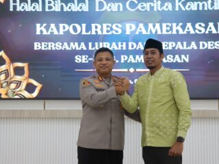 Gelar Halal Bihalal dan Cerita Harkamtibmas, Kapolres Pamekasan Ajak Kepala Desa dan Lurah Jaga Kamtibmas