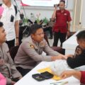 Jelang Hari Bhayangkara Ke-79, Polres Pamekasan Gelar Bhakti Kesehatan donor darah
