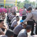 51 Personel Naik Pangkat, Disiram Air Kembang dan Air Water Canon