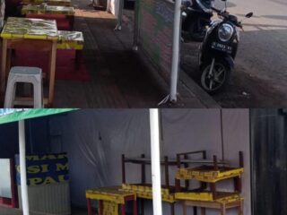 Trotoar di Jl Raya Gumawang Wiradesa Kab Pekalongan :Buat Fasilitas Pejalan Kaki atau Tempat Berjualan ?