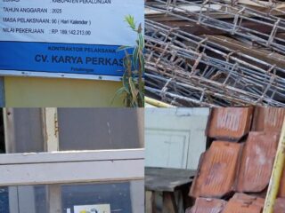 Pengawasan Aset Terbongkar Pada Renovasi Puskesmas Bojong 1 Kab Pekalongan Perlu Diperhatikan