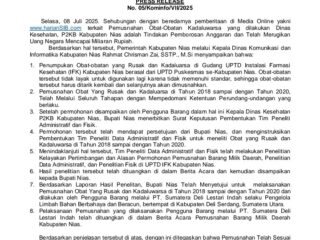 Kadis Kominfo Kabupaten Nias Beri Klarifikasi Terkait Berita yang Beredar di Media Online
