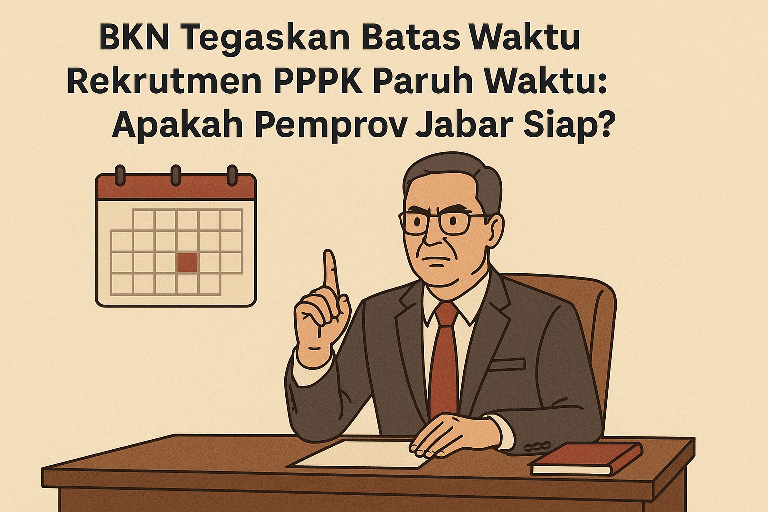 Tabel jadwal resmi PPPK Paruh Waktu 2025 yang diumumkan BKN dan Kementerian PANRB, menampilkan tahapan pengusulan formasi hingga penetapan Nomor Induk.
